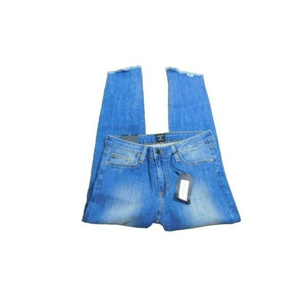 Just Black Jeans Just Black Size 29 Distressed Stretch Uneven Hem Denim Jeans Nwt Poshmark